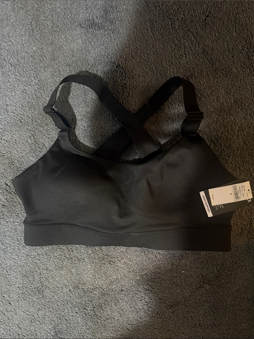 GAP Black Cross-Back Wireless Sports Bra